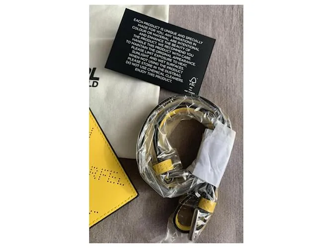 Karl Lagerfeld Monederos, carteras, casos Amarillo 