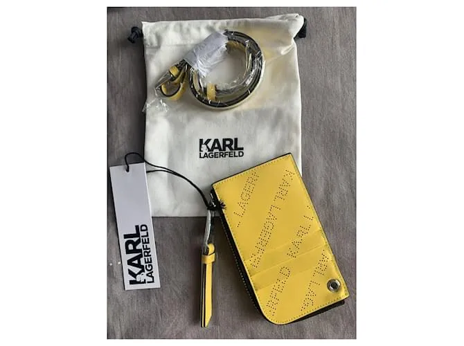 Karl Lagerfeld Monederos, carteras, casos Amarillo 
