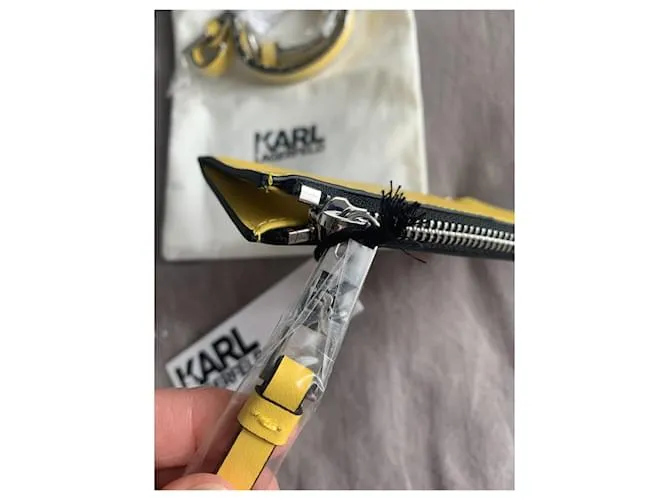 Karl Lagerfeld Monederos, carteras, casos Amarillo 