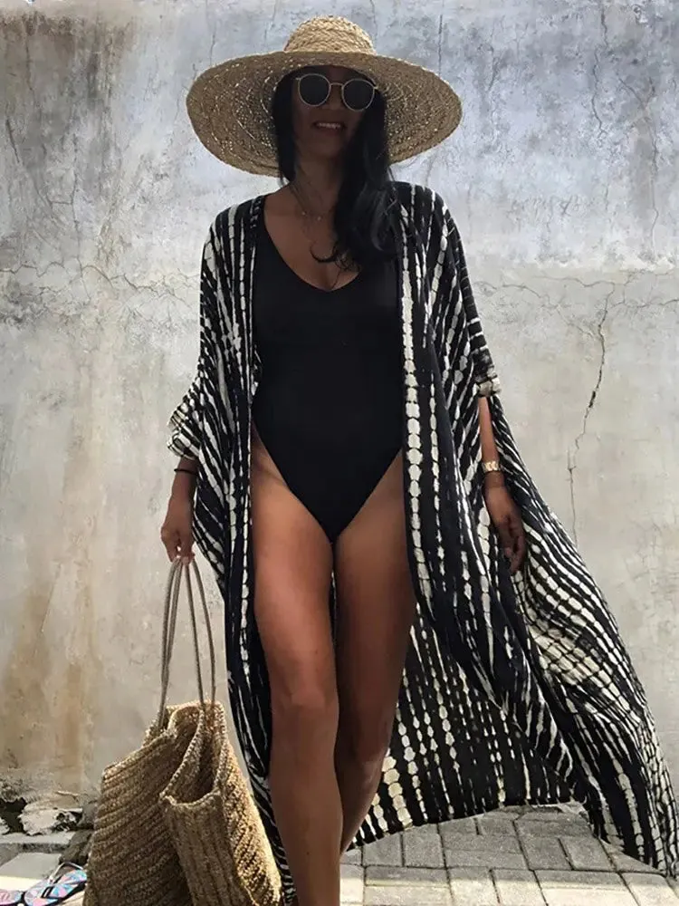 Kimono de Playa Cover Up Estampado