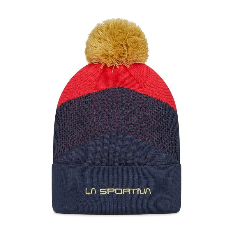 La Sportiva Knitty Beanie (azul noche/rojo tango)