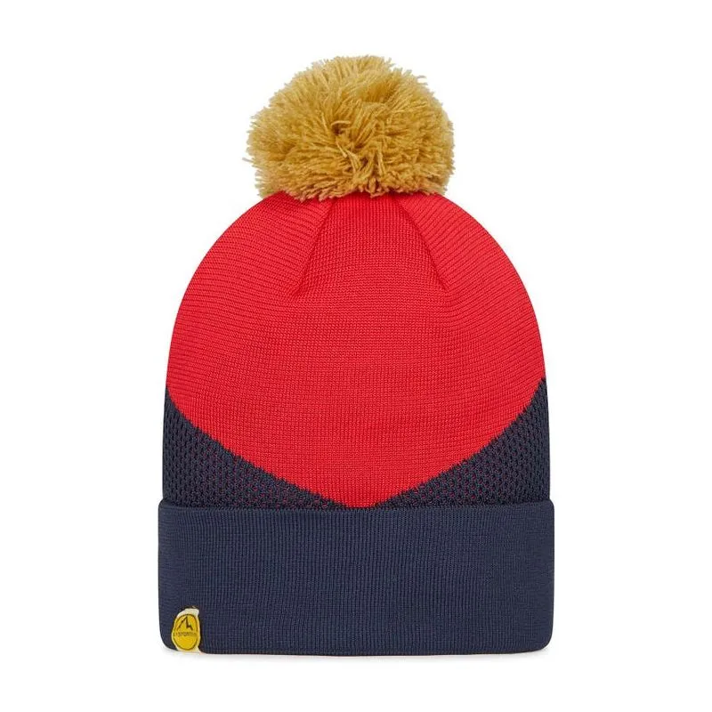 La Sportiva Knitty Beanie (azul noche/rojo tango)