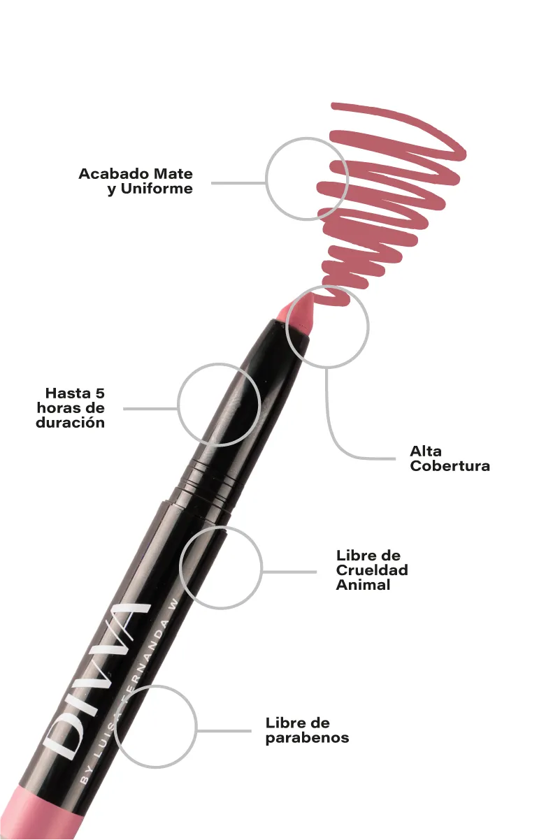 Labial en barra Divina W