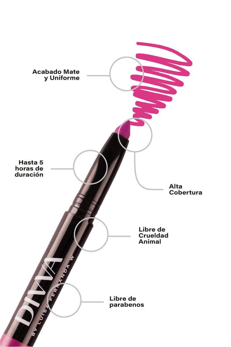 Labial en barra Prohibida W
