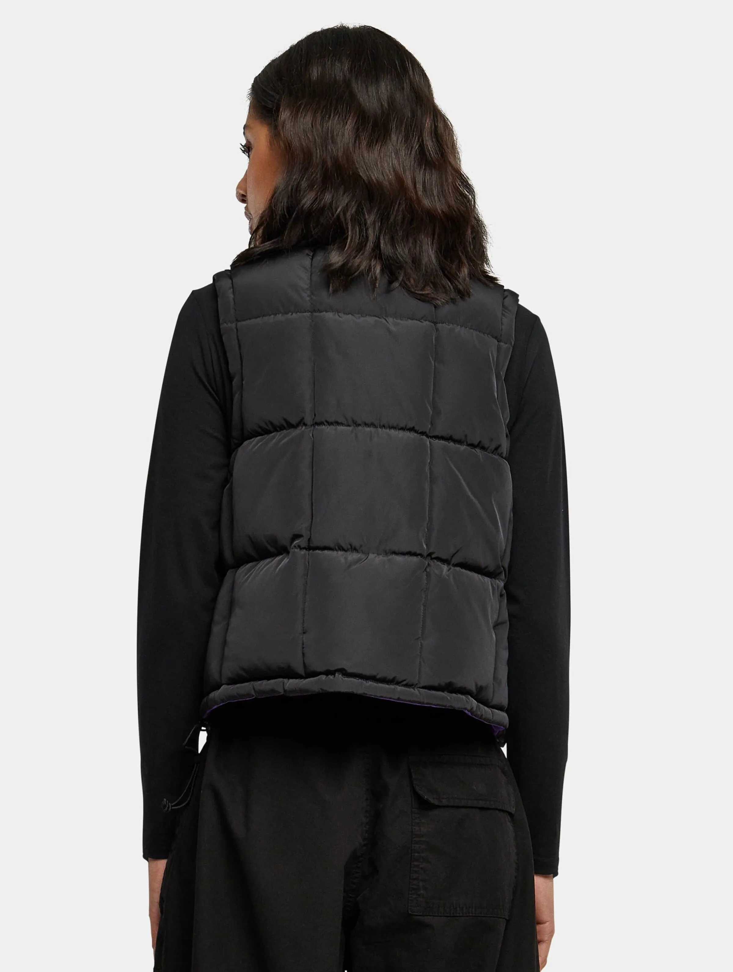 Ladies Reversible Cropped Puffer Vest