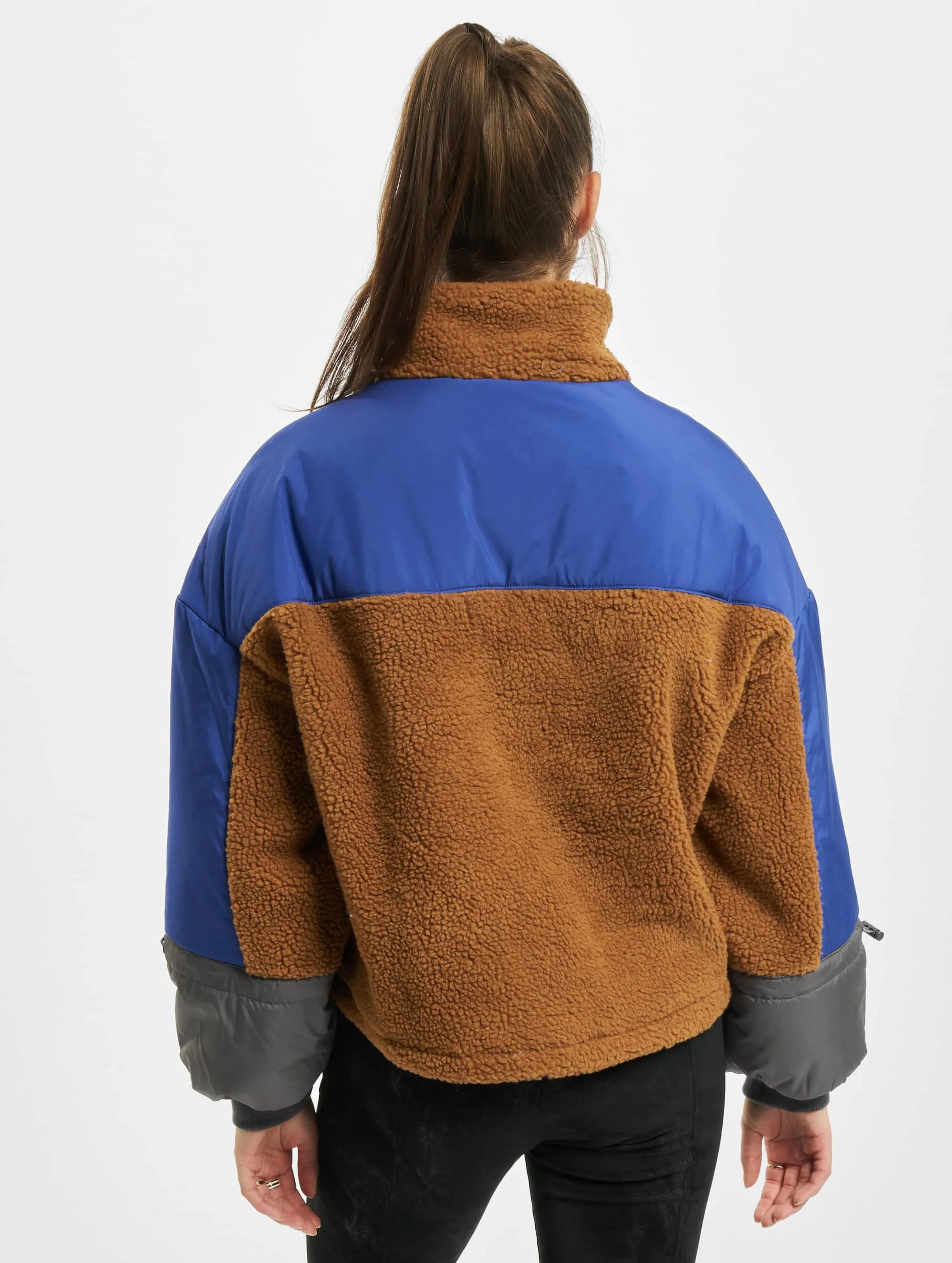 LADIES SHERPA 3TONE PULL OVER
