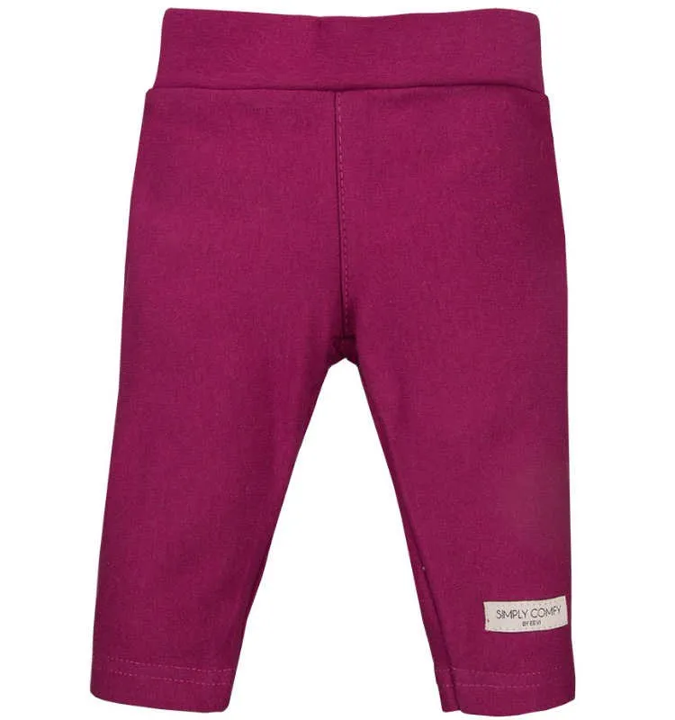 Leggings de niña rosa oscuro Simply Comfy