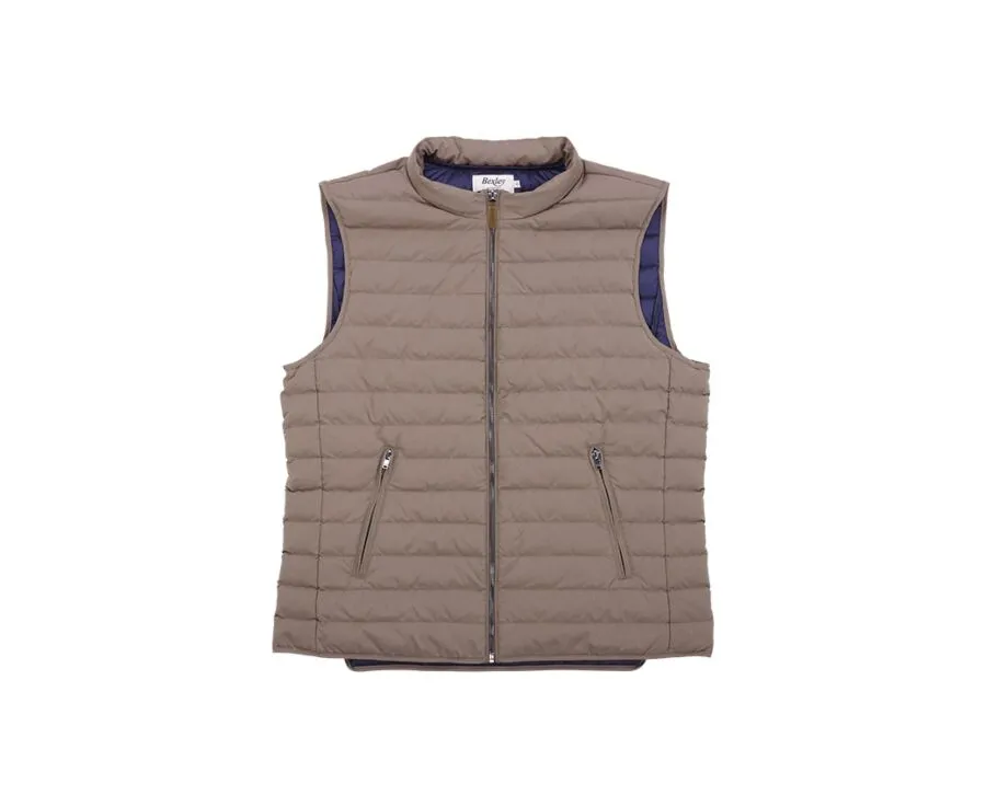 LIGHT BROWN DOWN GILET  NIELS II