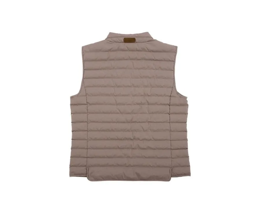 LIGHT BROWN DOWN GILET  NIELS II