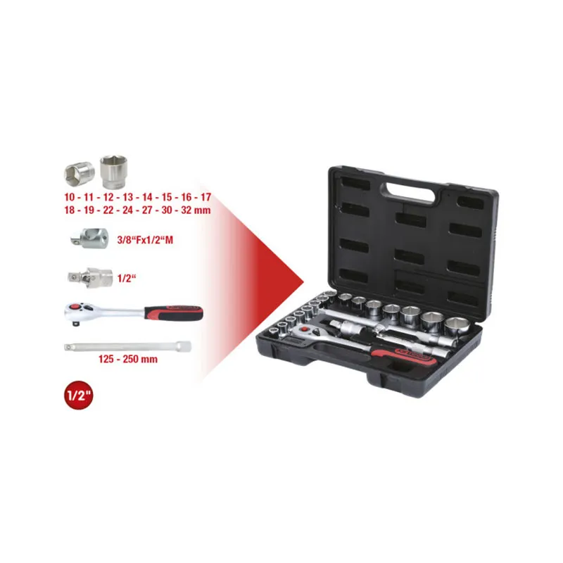 Llave de caja 1/2″ KIT 20 Piezas