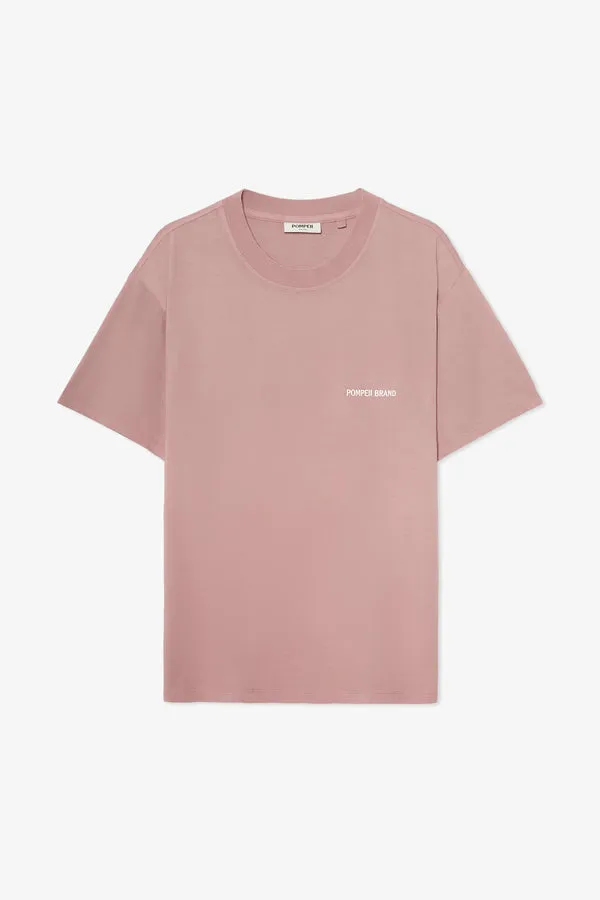 LOGO DARK PINK TEE