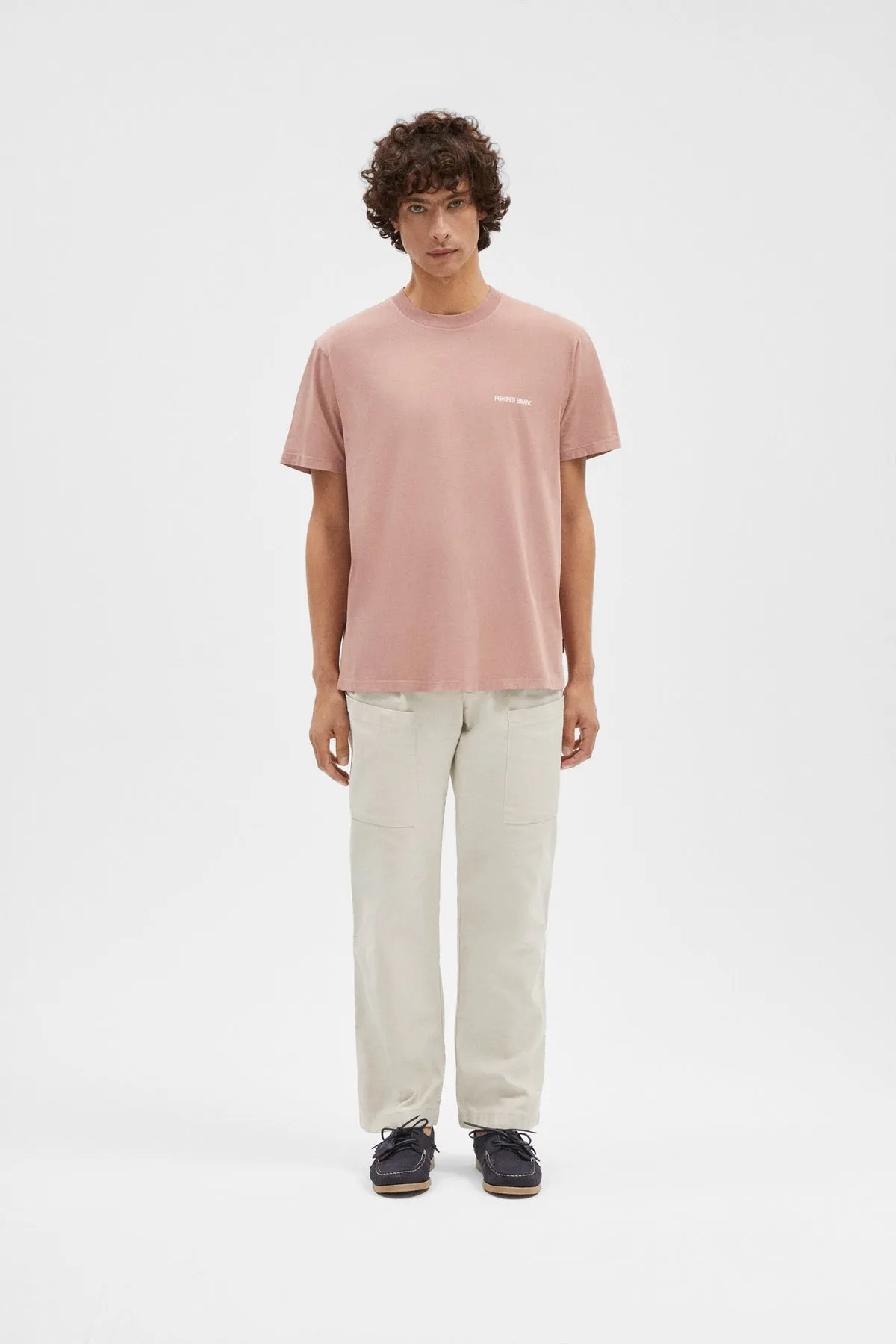 LOGO DARK PINK TEE