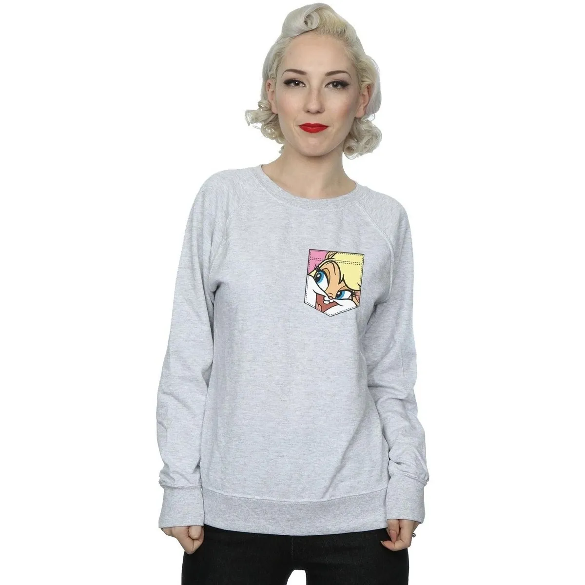 Lola Bunny Face Faux Pocket