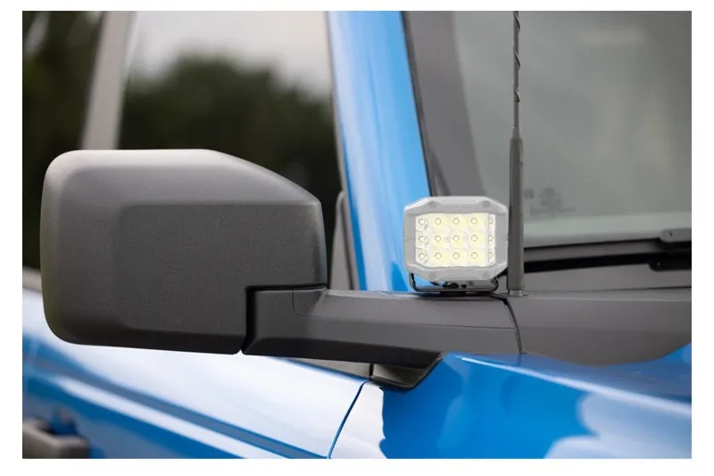 Luces LED ámbar cuadradas de 2