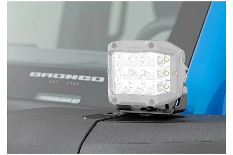 Luces LED ámbar cuadradas de 2