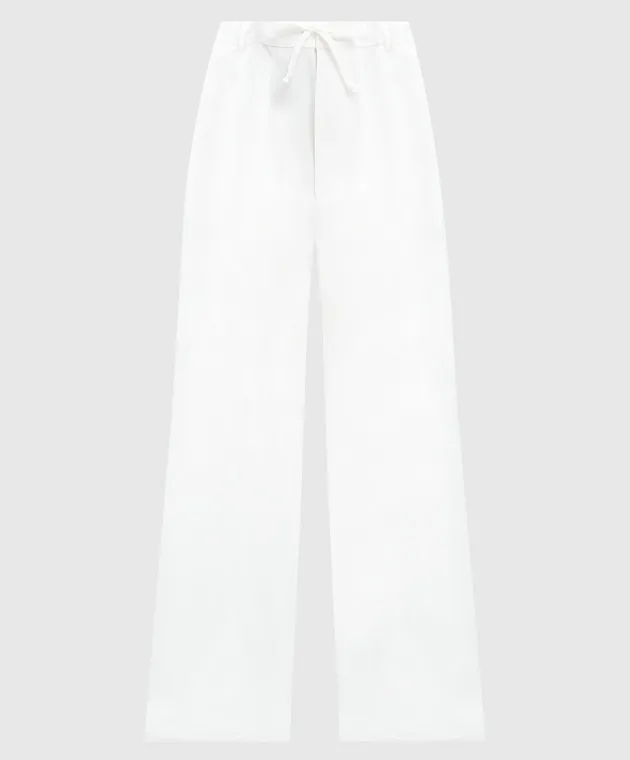 Maison Margiela MM6 White pants with snaps