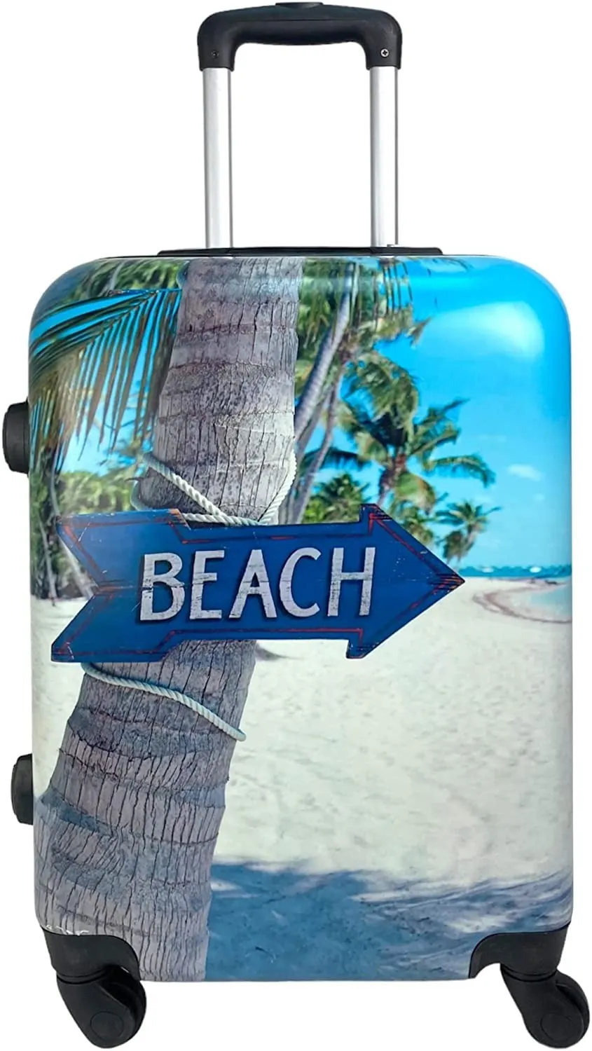 Maleta con 4 Ruedas 360º  Estampado Playa