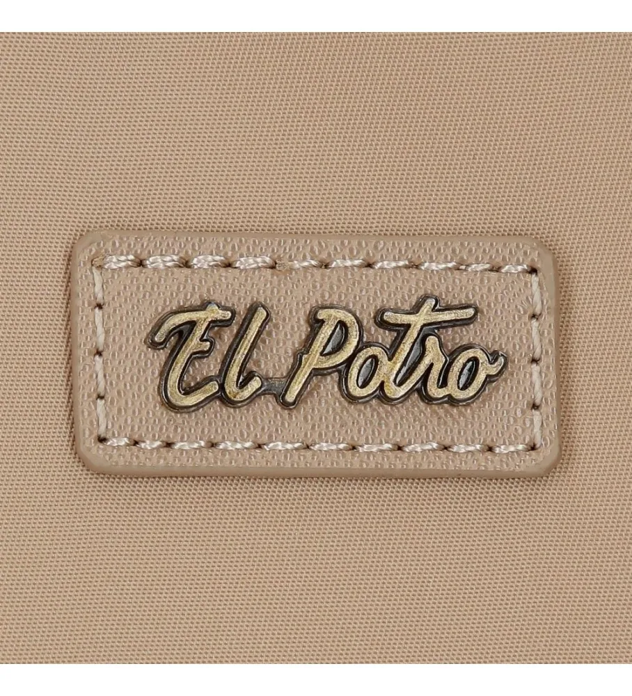 Maletín portaordenador El Potro Lana Beige