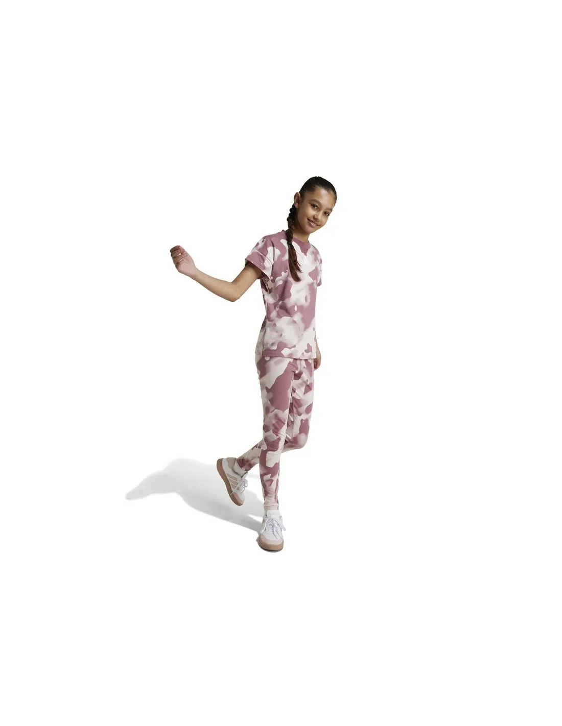 Mallas adidas Future Icons Camo Printe 7/8 Niña Rosa