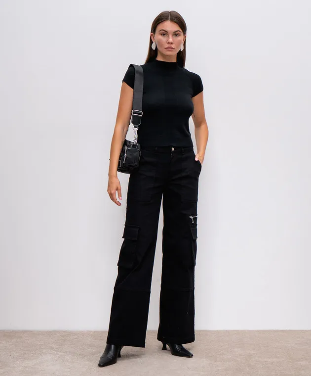 Max & Co CREGIO black cargo pants