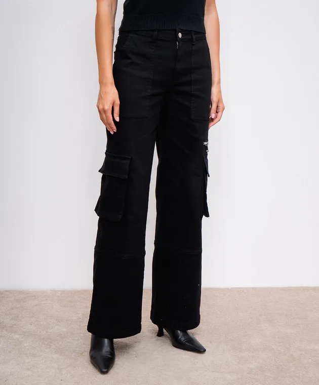 Max & Co CREGIO black cargo pants