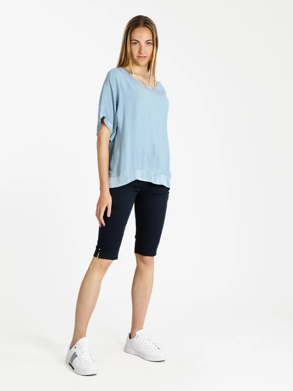 Max & Liu Capris de mujer de algodón