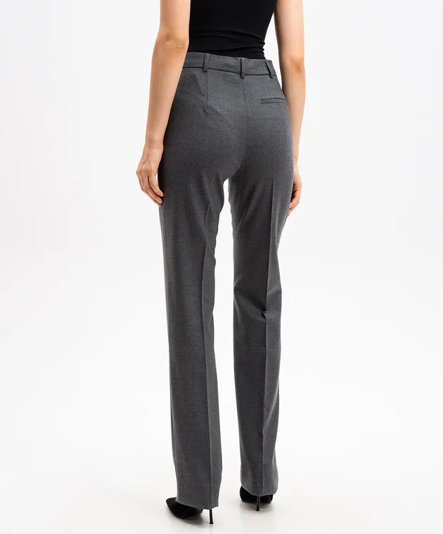 Max Mara Sportmax MORA gray wool pants