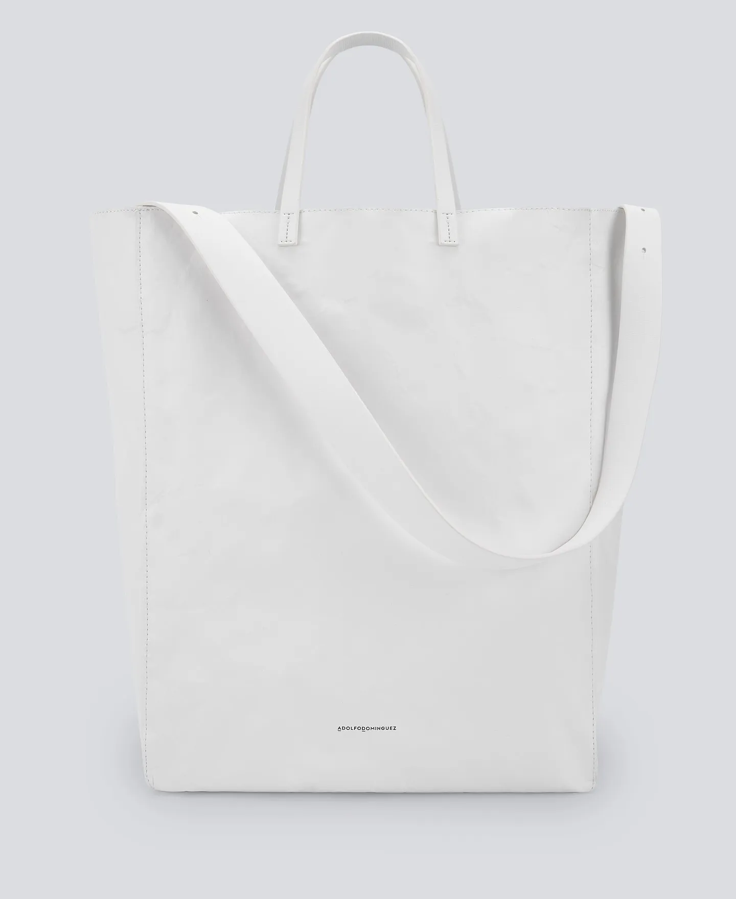 Maxi shopper alma de metal blanco mujer