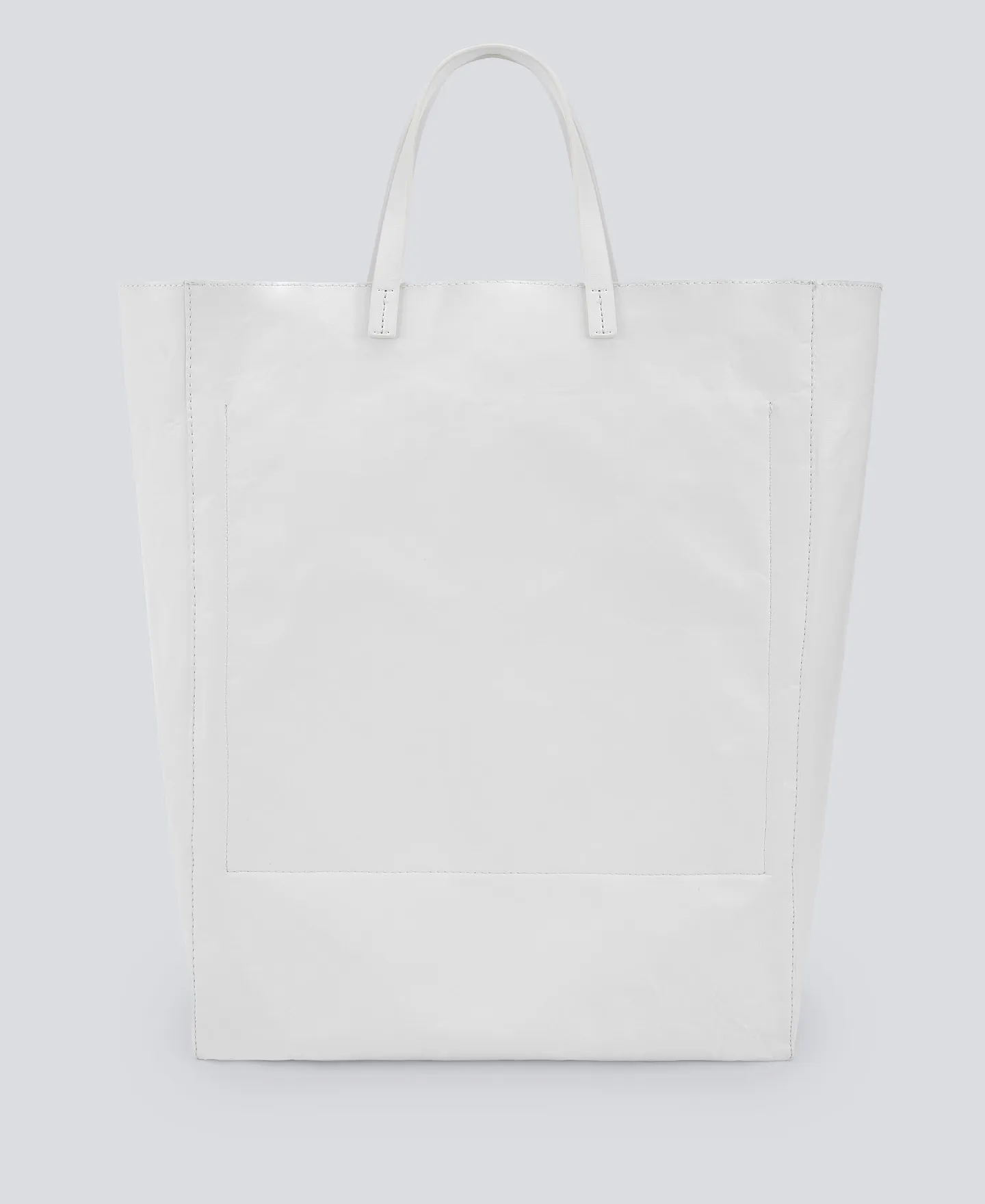 Maxi shopper alma de metal blanco mujer