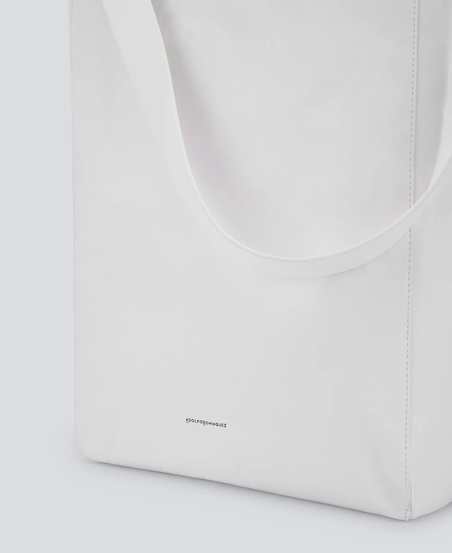 Maxi shopper alma de metal blanco mujer