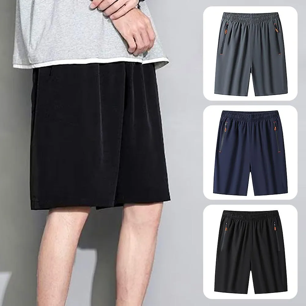 MEN'S QUICKDRY SHORTS PANTS WITH POCKETS SOFT WASHABLE COMFORTABLE PANTS FOR WORKOUT CYCLING