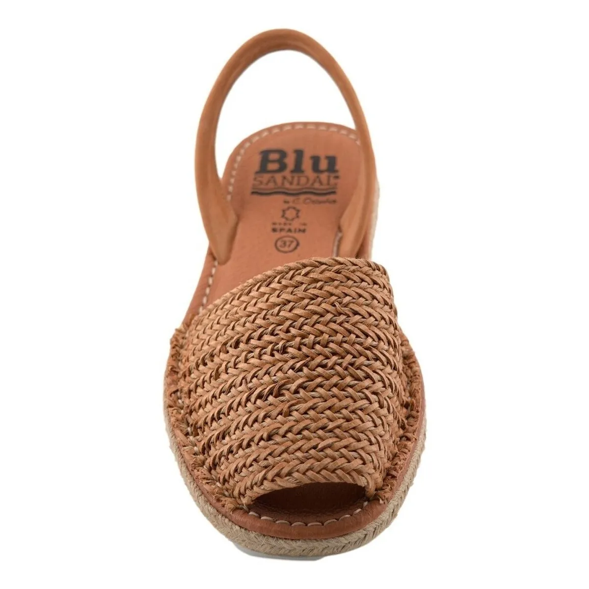 Menorquinas acolchadas cuero con plataforma by