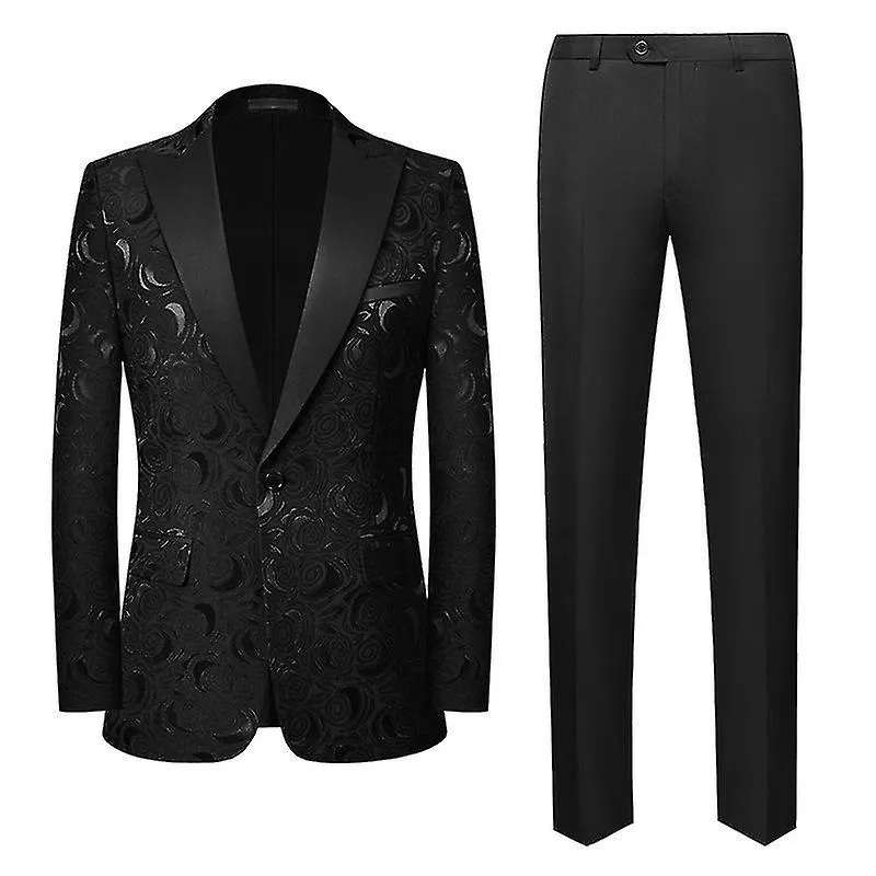 MENS 2PIECE TUXEDOS WEDDING BANQUET SUITS JACKETPANTS