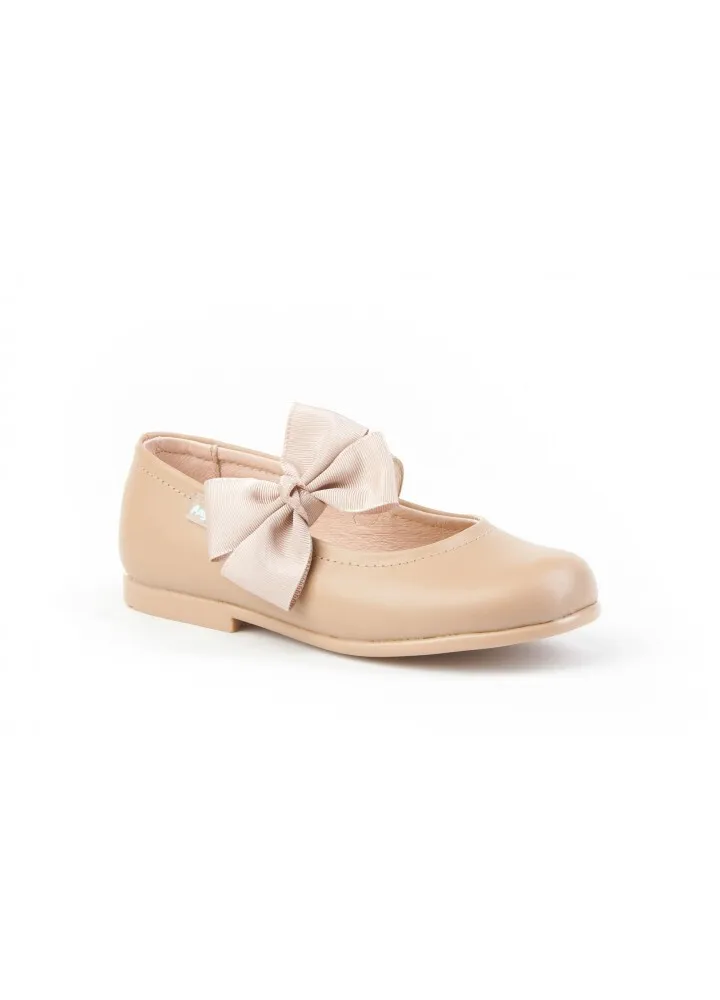 Merceditas Niña Piel Camel Velcro Angelitos