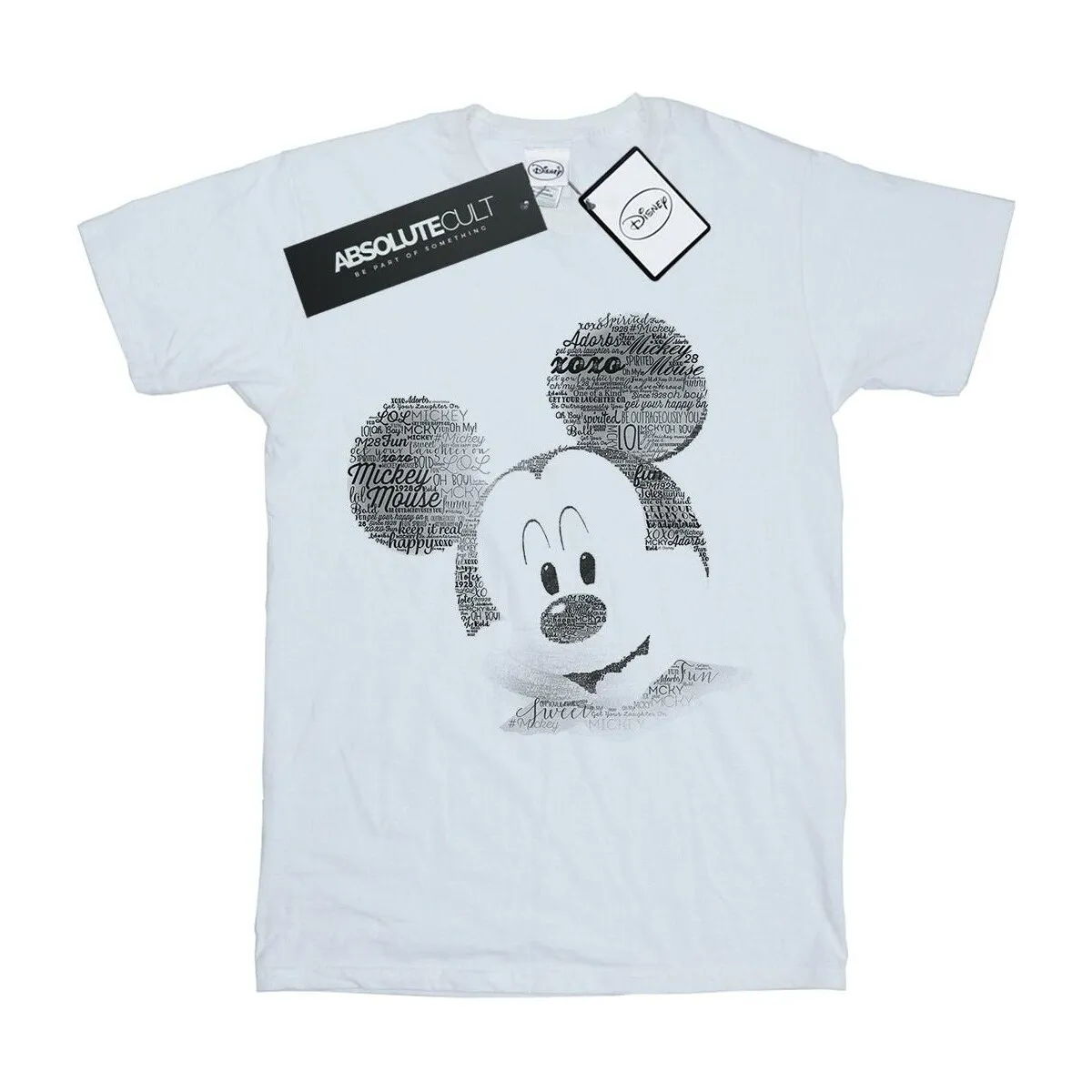 Mickey Mouse Text Face