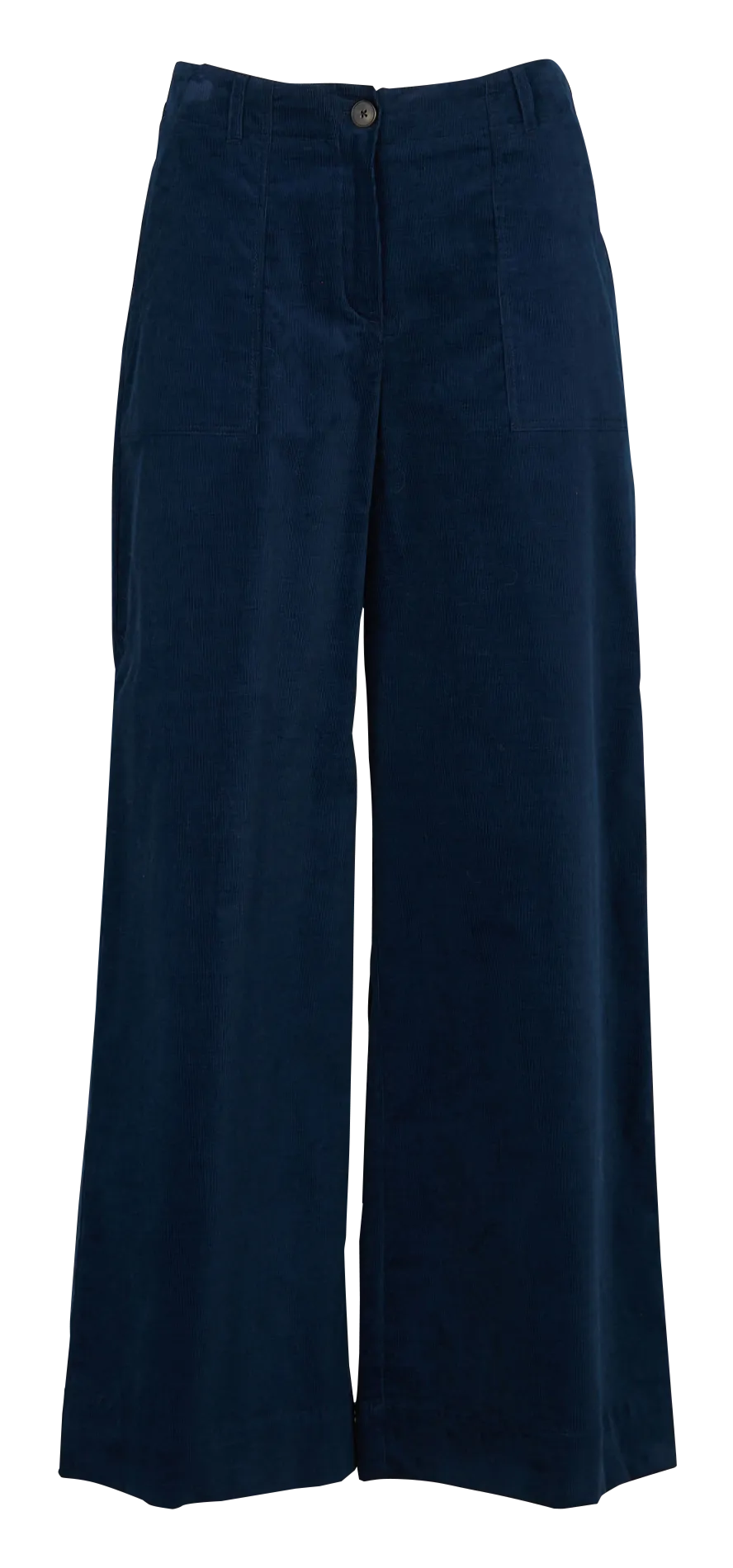 MILA  PANTALóN ANCHO DE MEZCLA ALGODóN Y TALLE ALTO EN AZUL