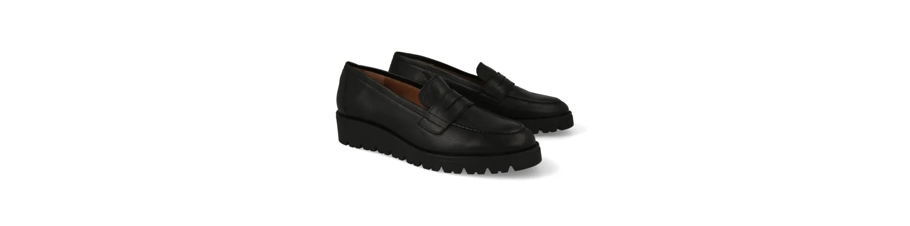 MOCASINES PLATAFORMA MUJER NEGROS MOD. VIVALDI