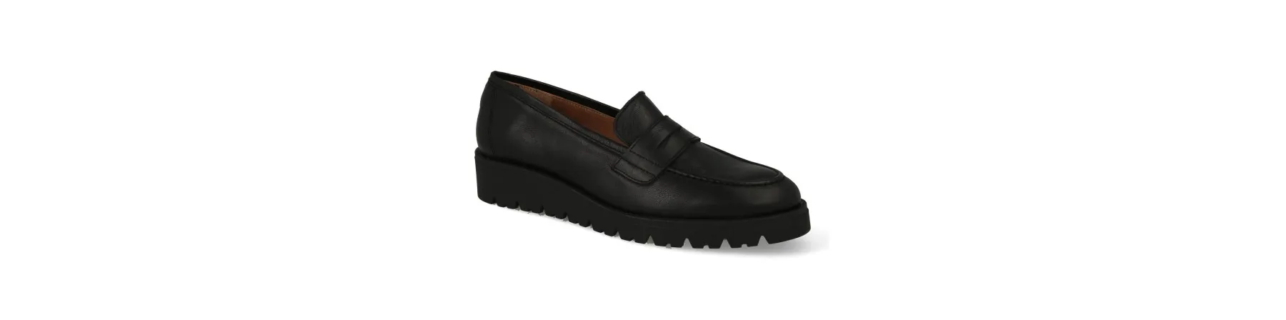 MOCASINES PLATAFORMA MUJER NEGROS MOD. VIVALDI