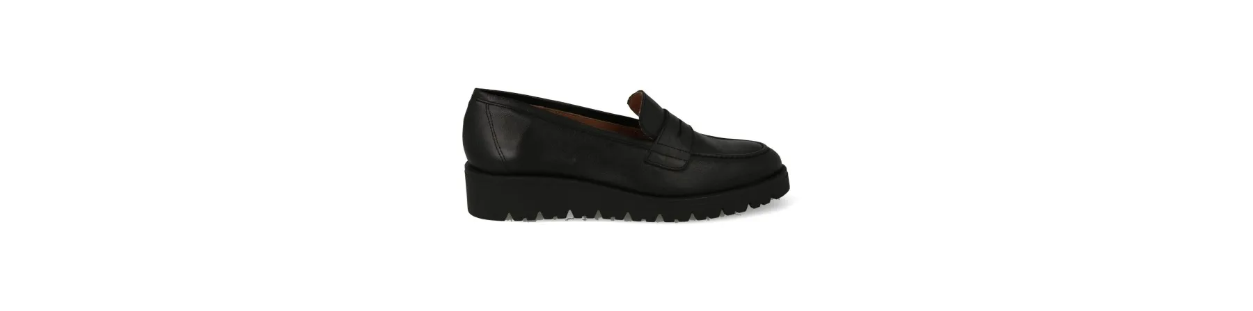 MOCASINES PLATAFORMA MUJER NEGROS MOD. VIVALDI