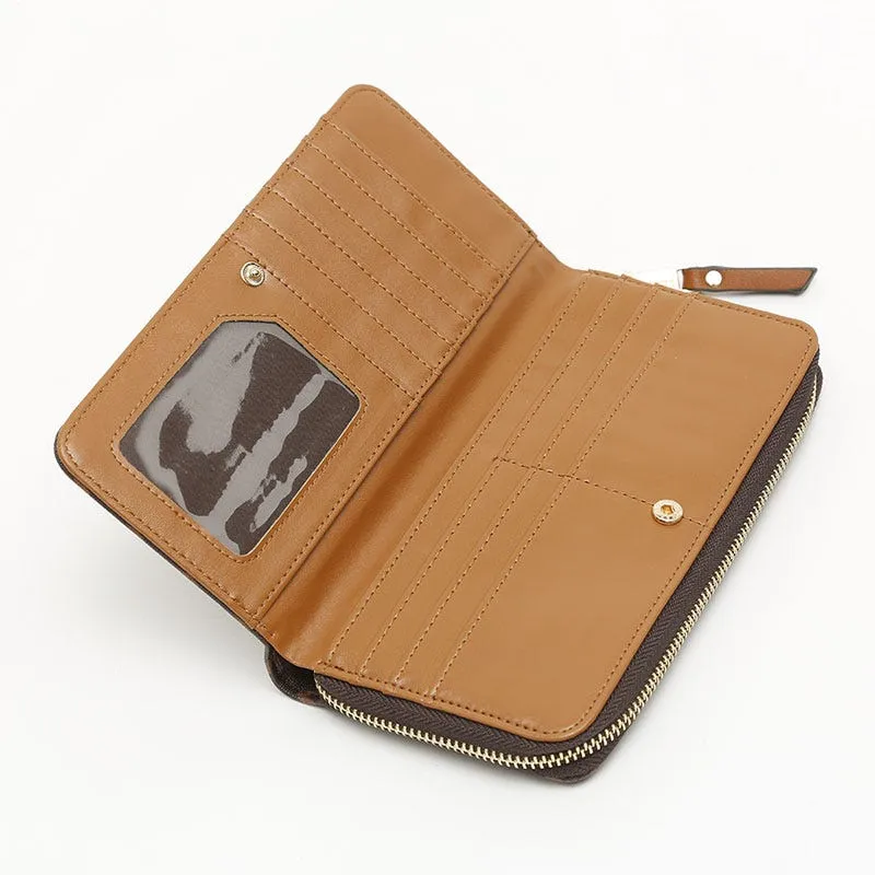 Monogram monedero grande con estampado monogram