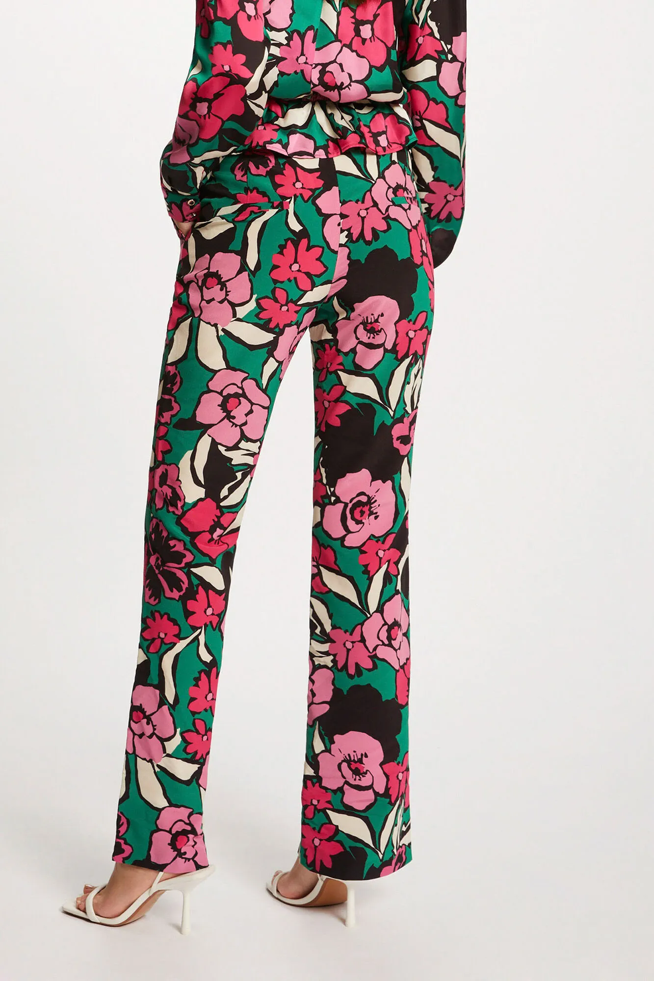 Morgan Pantalón recto estampado floral