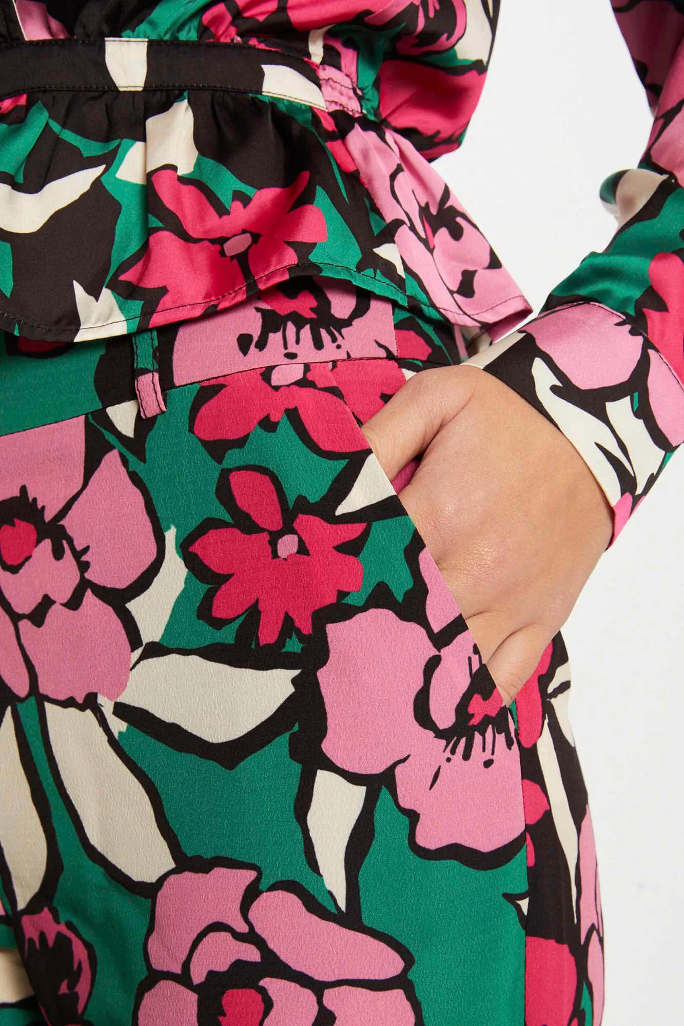 Morgan Pantalón recto estampado floral