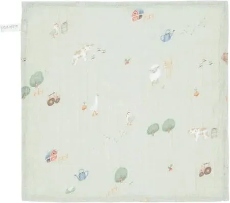 Muselina Algodón Orgánico Little Farm 120 x 120 · Little Dutch