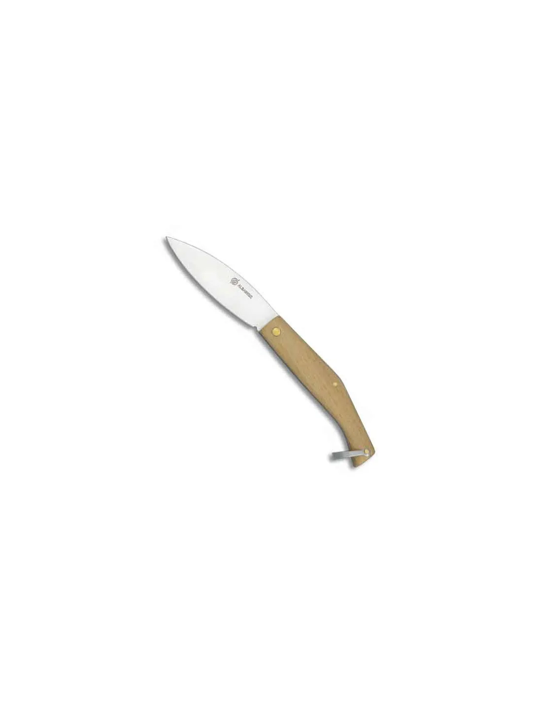 Navaja marca Albainox empuñadura madera con anillo (18 cm.)