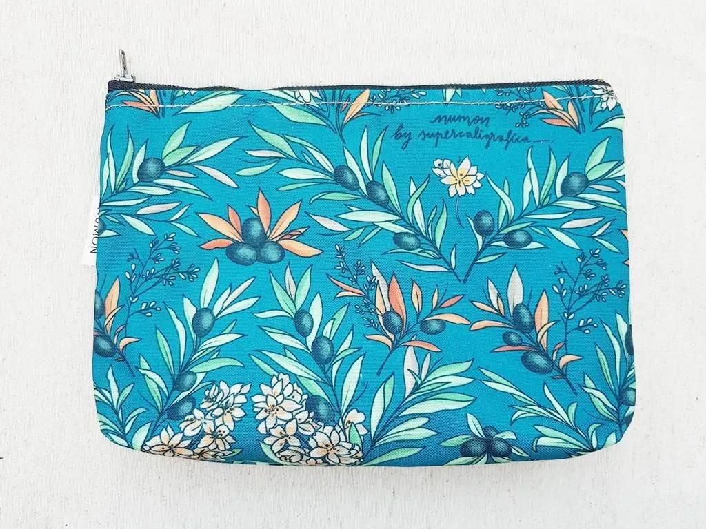 Neceser estampado tapicería reciclada