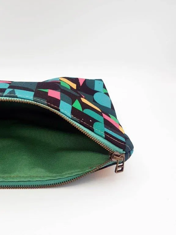 Neceser estampado tapicería reciclada