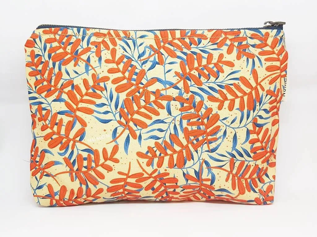 Neceser estampado tapicería reciclada