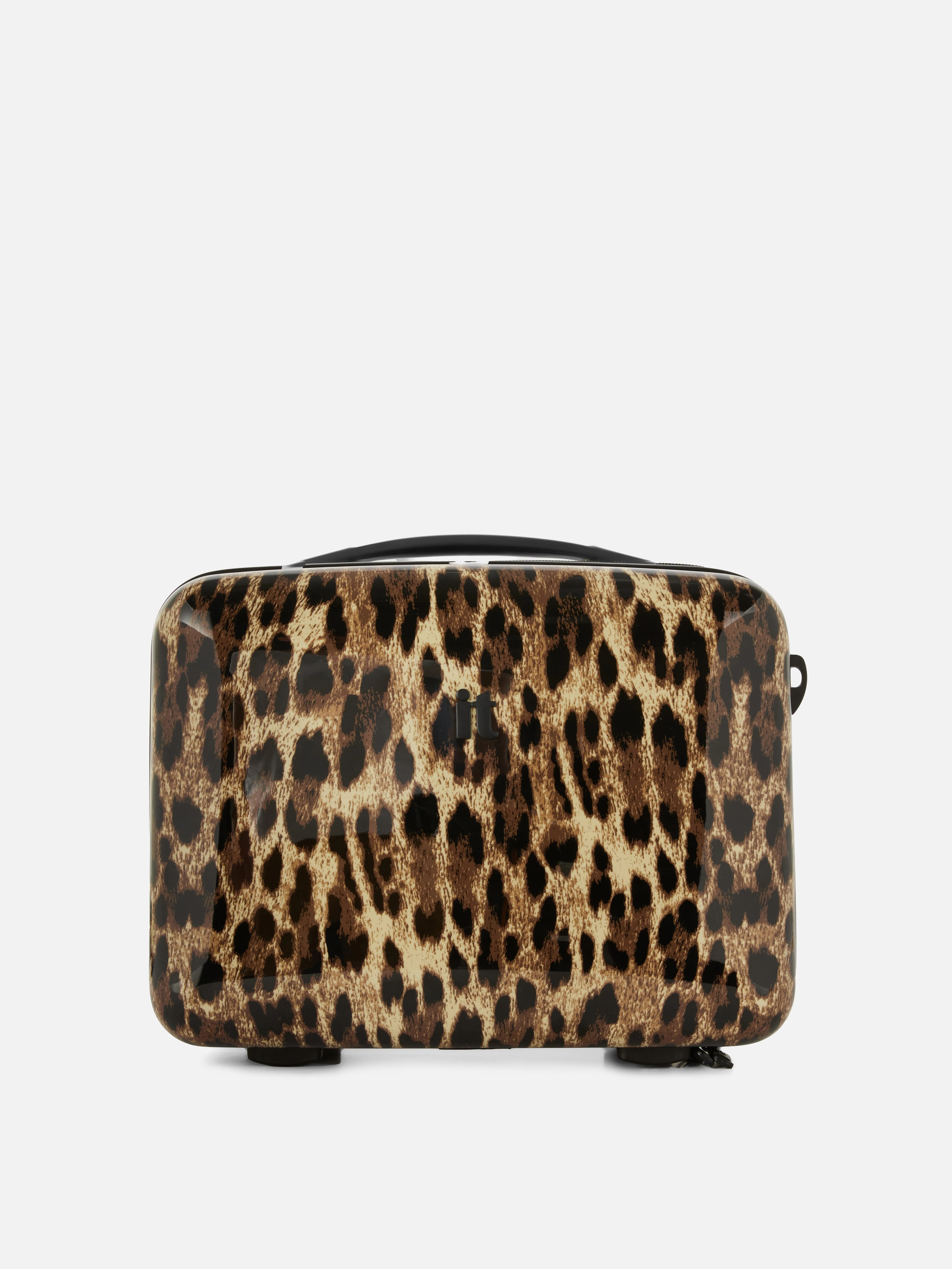 Neceser rígido con estampado de leopardo de it