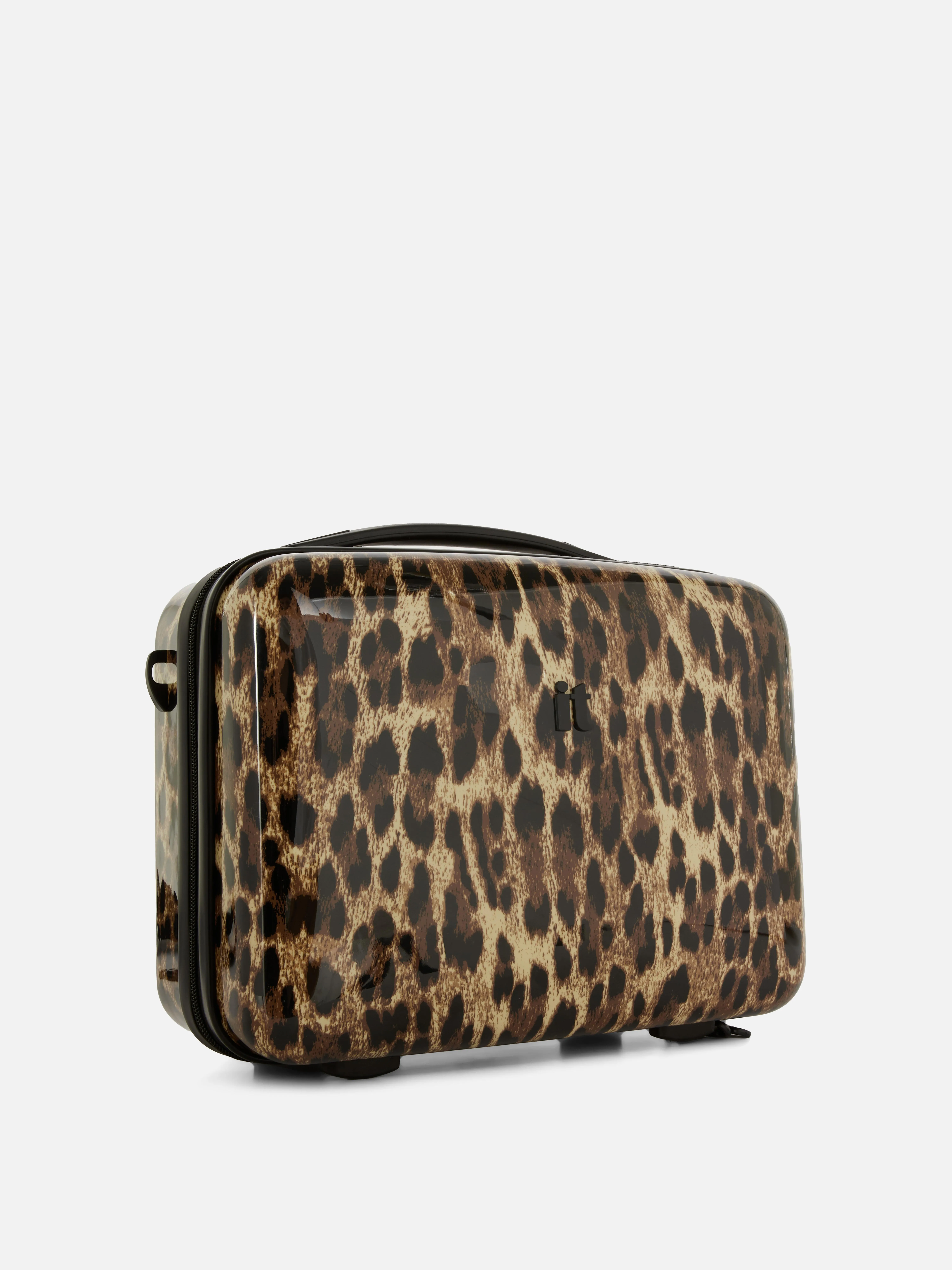 Neceser rígido con estampado de leopardo de it