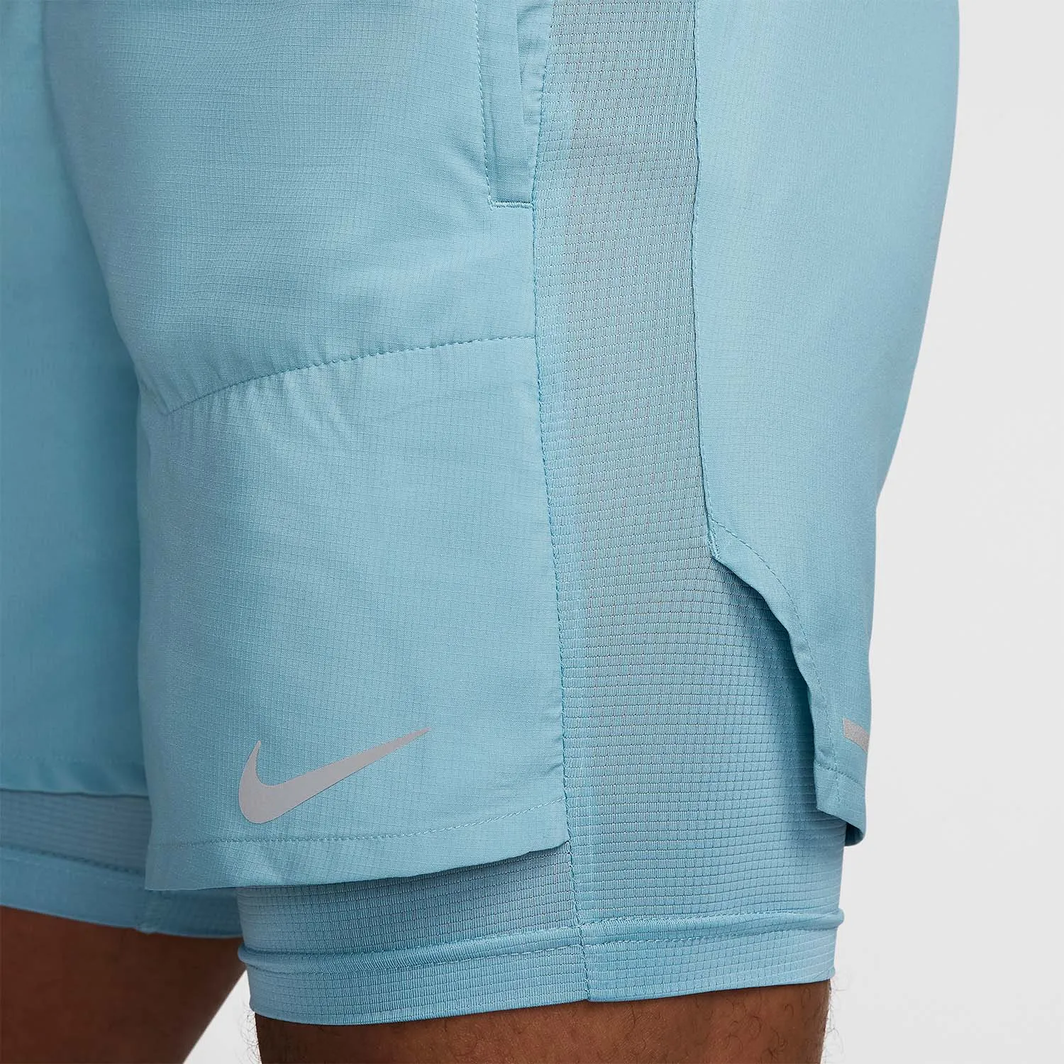 NIKE DRIFIT STRIDE HYBRID 2 IN 1 5IN SHORTS